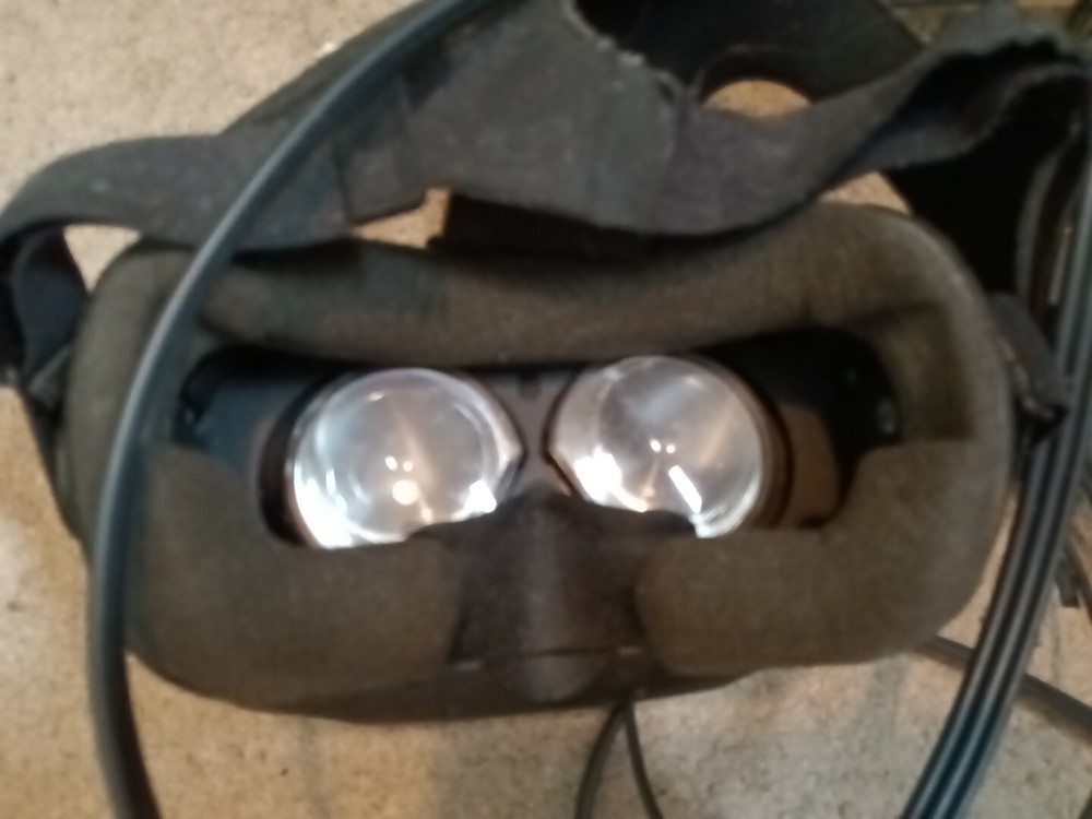 HTC Vive Virtual Reality Headset And Cords