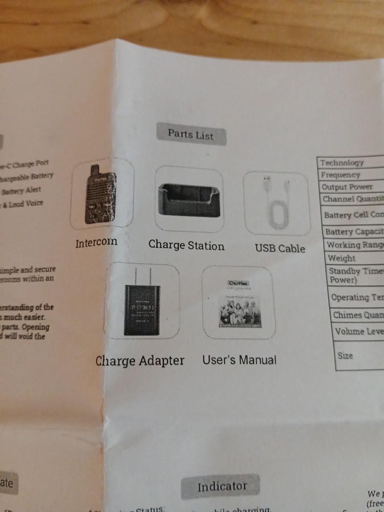 Wireless Calling System ChunHee Intercommunication System H105-IM-2