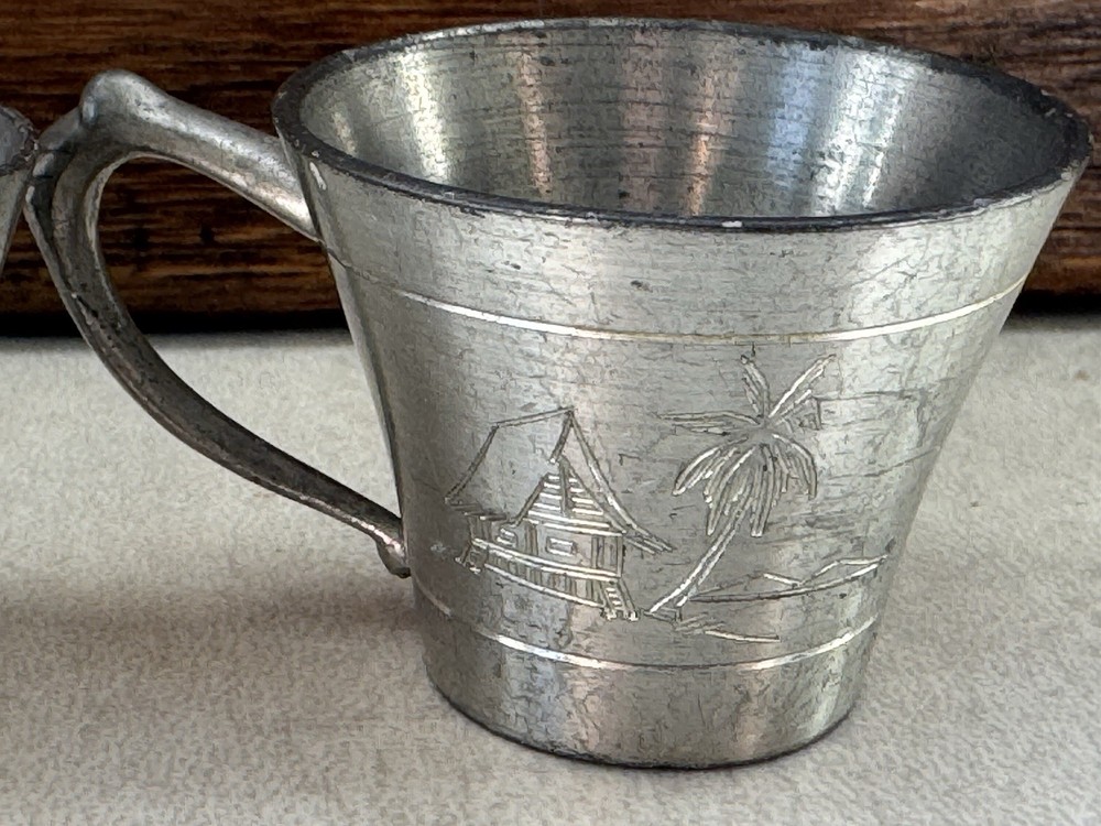 Pewter Cups Small Handled Cups