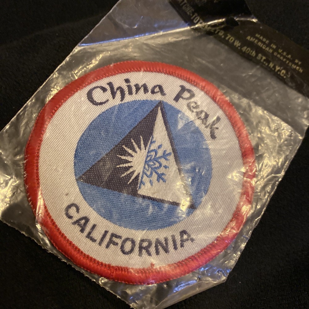 VTG CHINA PEAK Ski Resort Iron On Patch