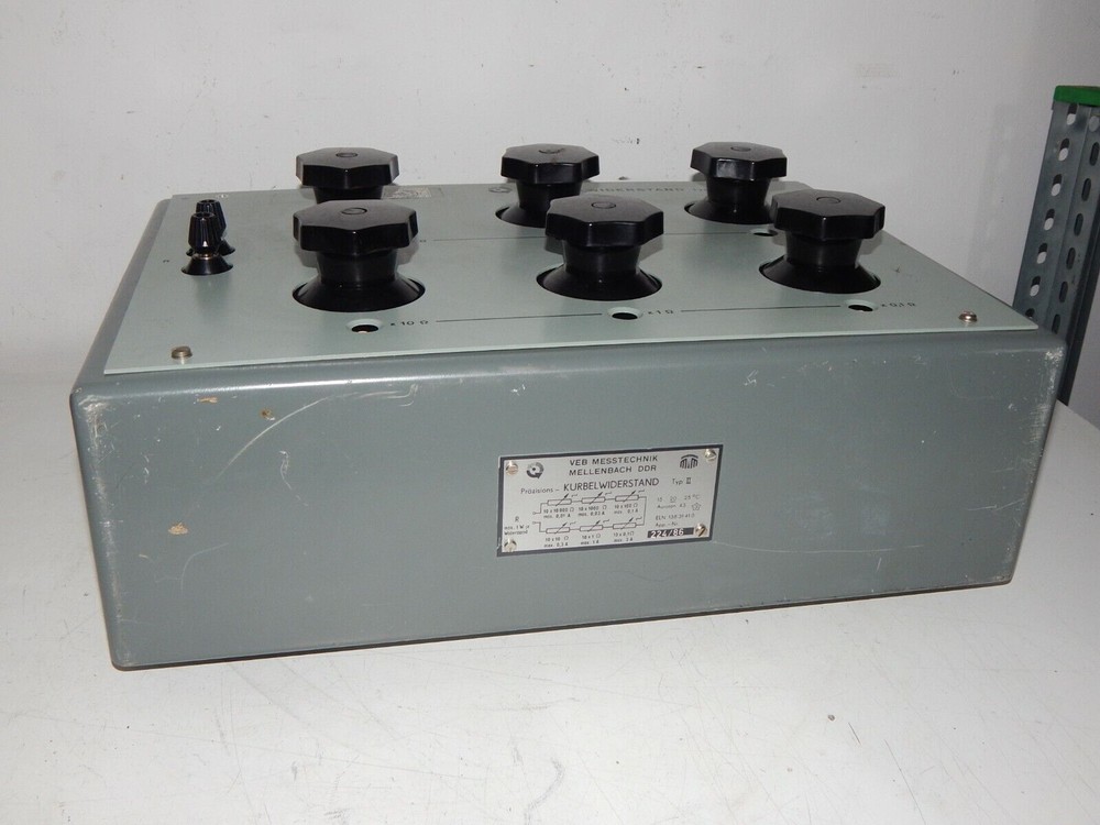 Measuring device precision crank resistance Type II VEB resistance box...