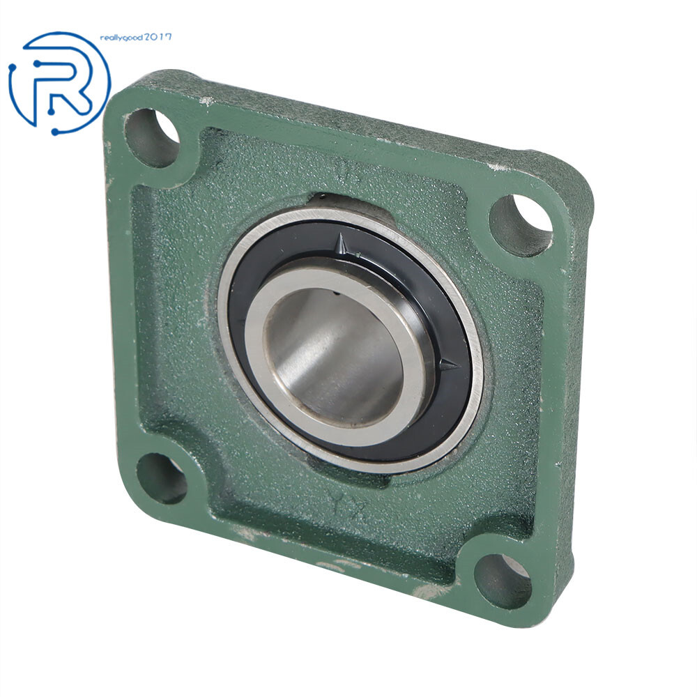10PCS 1-1/2" Bore UCF208-24 Pillow Block Flange Bearing 4 Bolt Solid Base