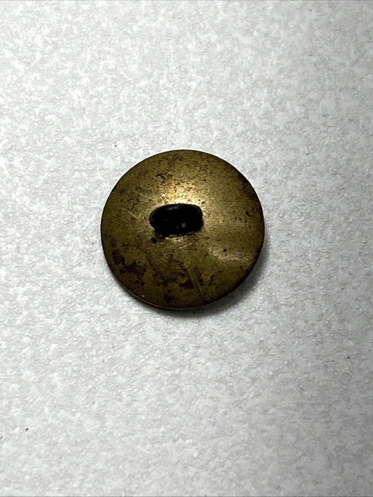 Vintage Brass Fruit Picture Sewing Button Grapes