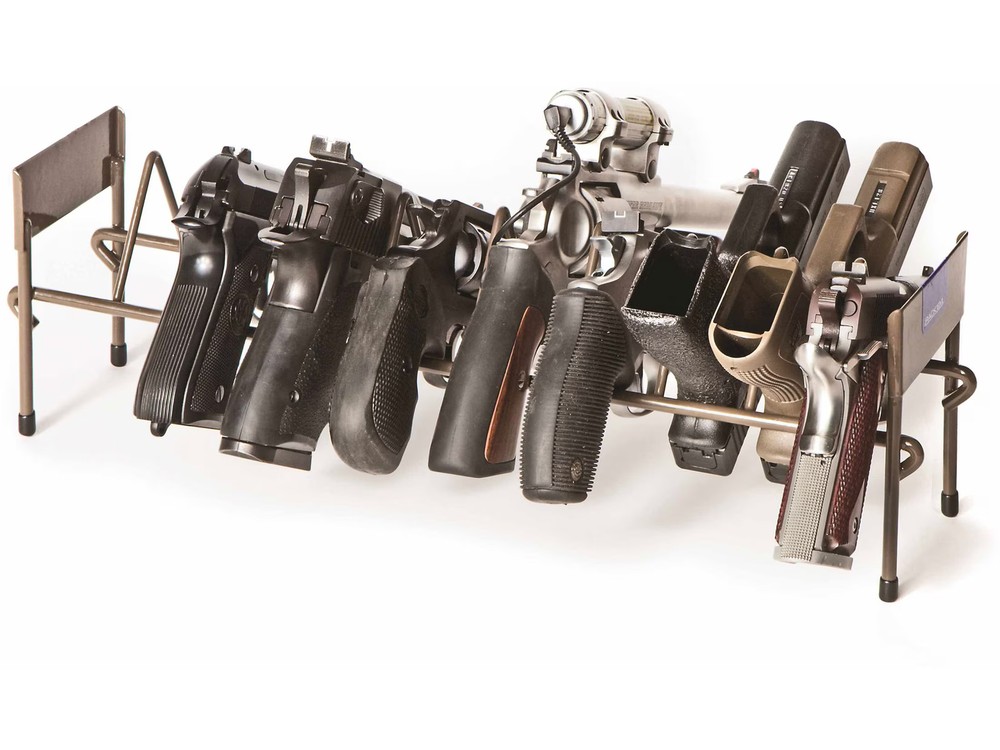 Rack'Em Racks 10 Pistol Stackable Pistol Rack Brown
