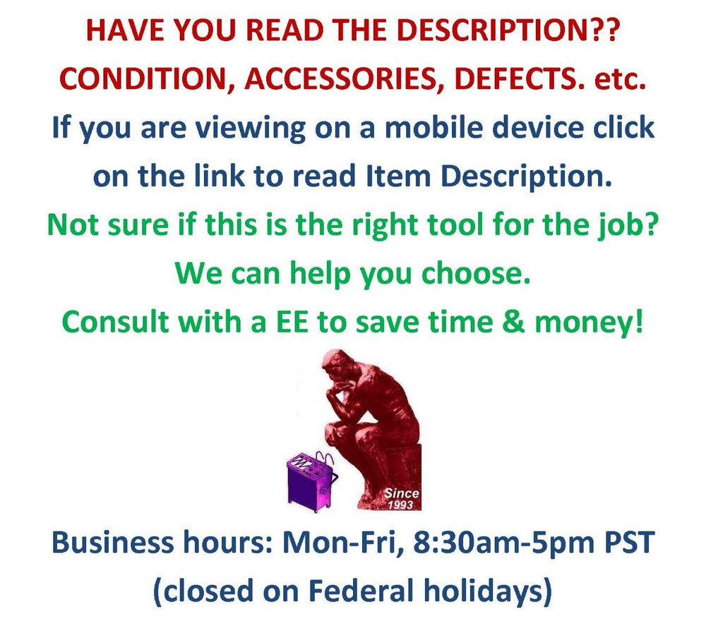 HP 85025B Coaxial Detector DEFECTIVE