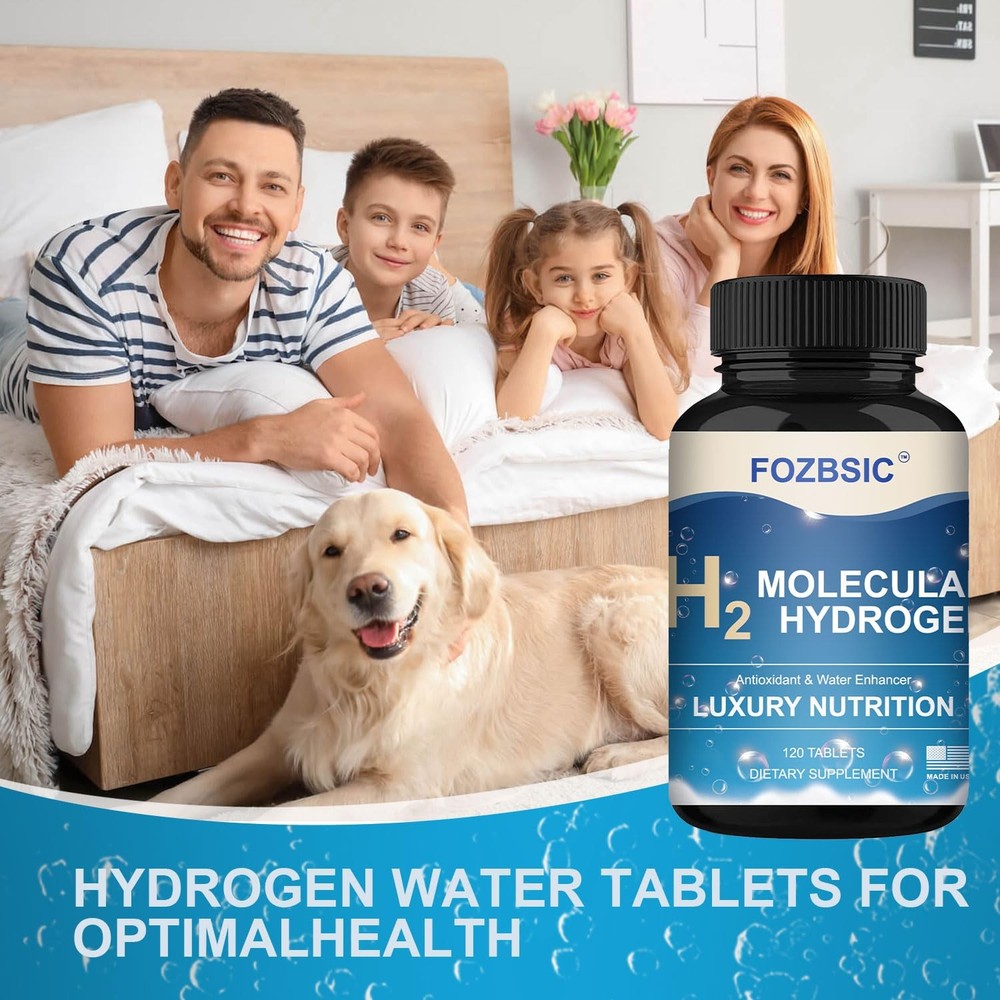 Hydrogen Water Tablets with Magnesium - H2 Molecular Tabs for Drinking Water,...