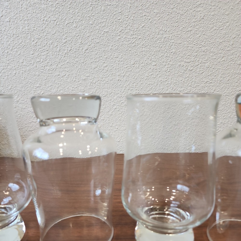 Aurora by Tuscany Crystal Solid Base drinkware Stackable 16 oz Glasses MCM