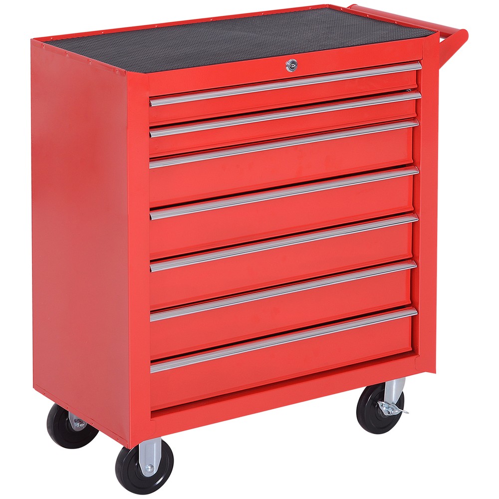 Durhand 7-Drawer Roller Tool Cabinet - Ultimate Garage Storage Solution!
