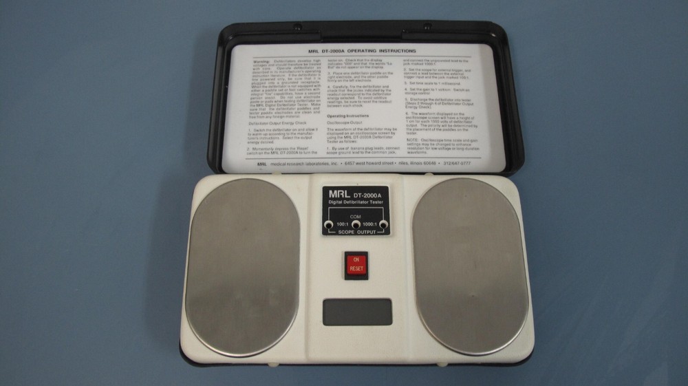 MRL Model DT-2000A Digital DEFIB. Tester AED Tester