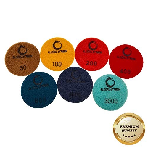 (3PACK) 80MM/3" Professional Floor Machine Diamond Floor Grit 50# x3pcs