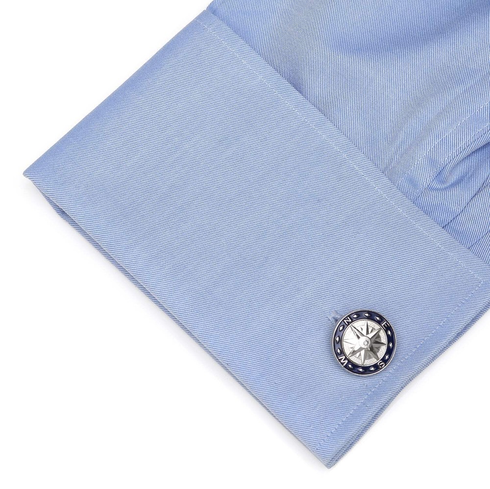 Blue Compass Cufflinks