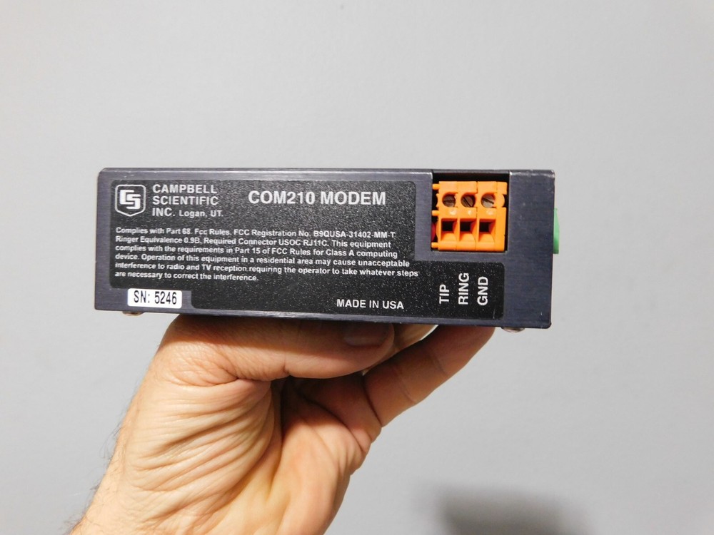 CAMPBELL SCIENTIFIC COM210 TELEPHONE MODEM / FOR DATA LOGGER