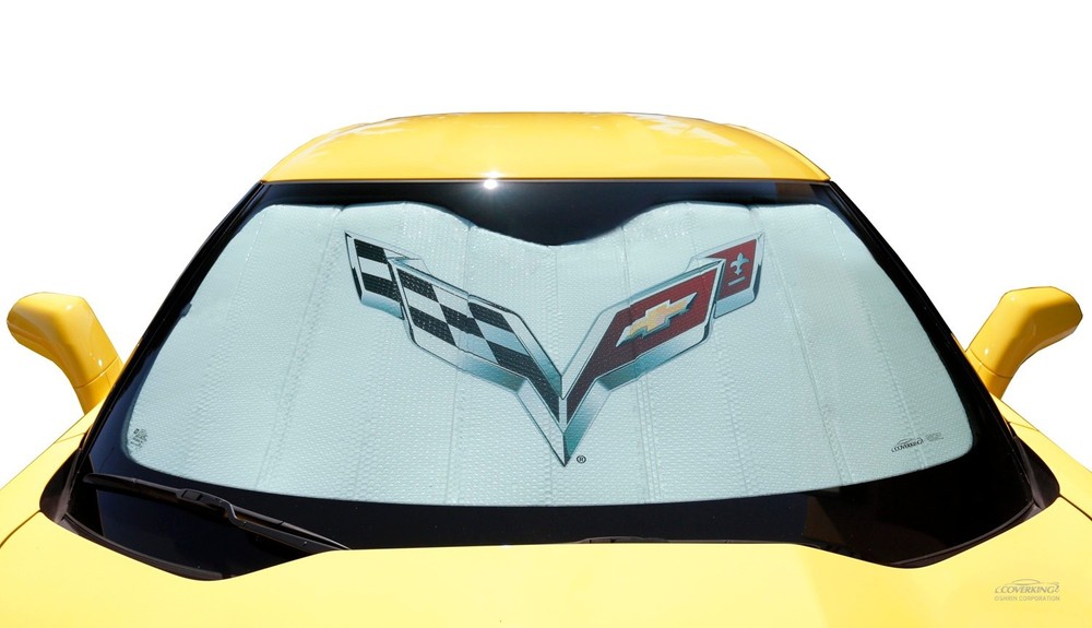 Coverking Custom Folding Reflective Sunshield for Chevy Corvette C7 - SPC970