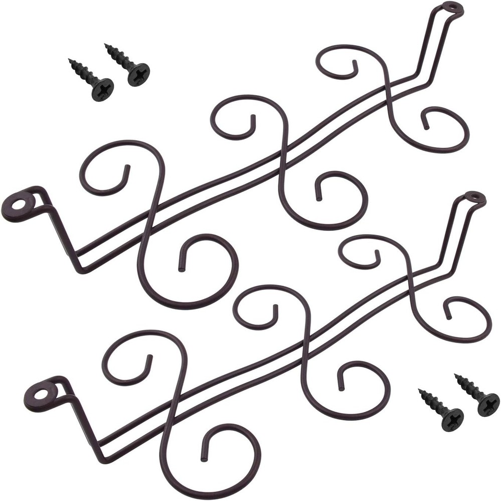 2 Pack Under Cabinet Stemware Rack Wine Glass Hanger Rack Wire Holder Storage
