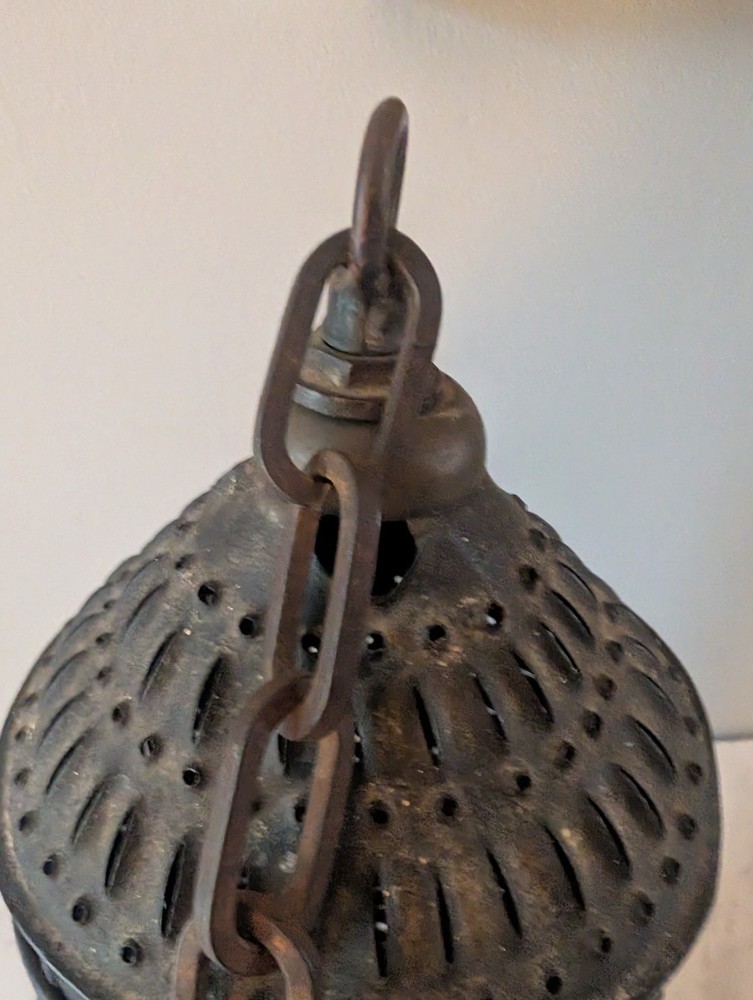 Primitive Punched Tin Lantern