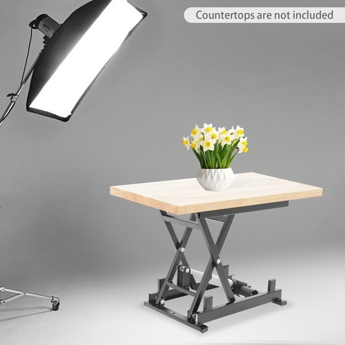 Electric Scissor Lift Table - 250lbs Capacity, Adjustable Height, Foldable
