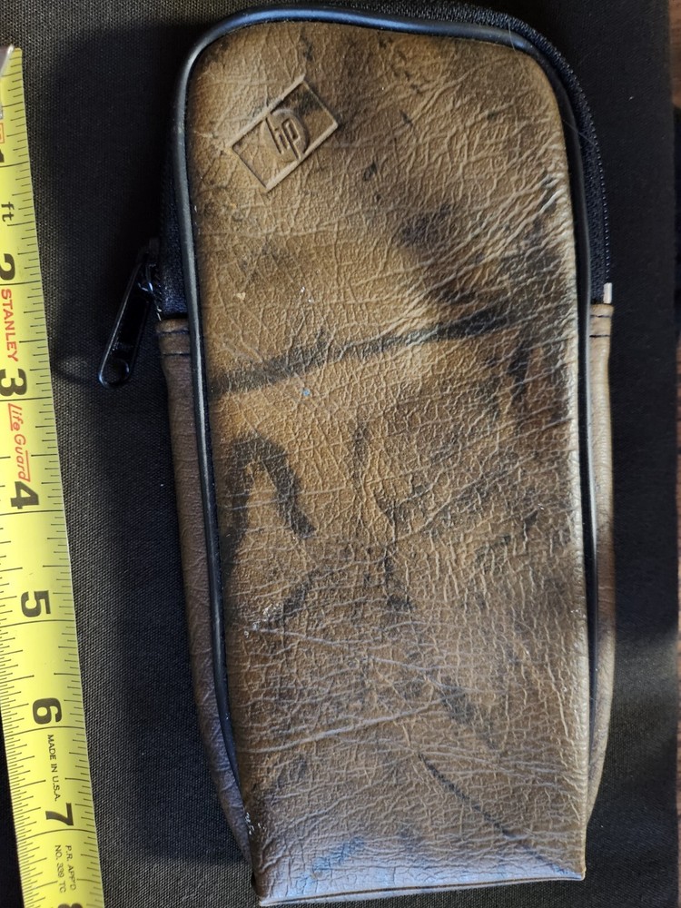 Leather Case For HP Calculator Nice Used Condition