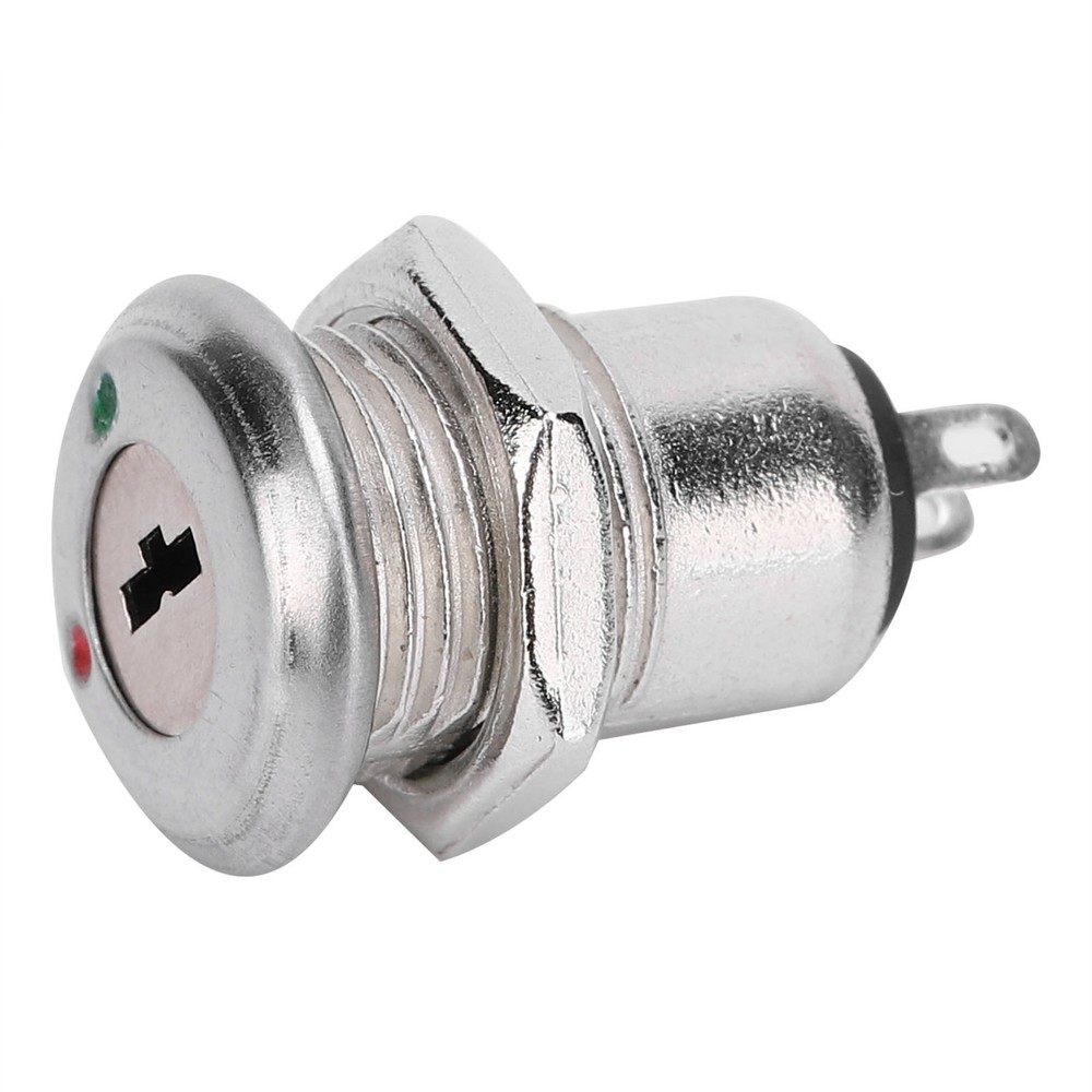 10Pcs Key Switch OFF-ON Double Pull Car Modification Short Power Lock 12x21.5mm