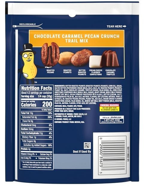 Planters Trail Mix Caramel Pecan Crunch 5oz