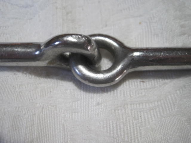 Dee Ring Jointed Snaffle Bit. 5'' Big Dee Rings Stainless Steel