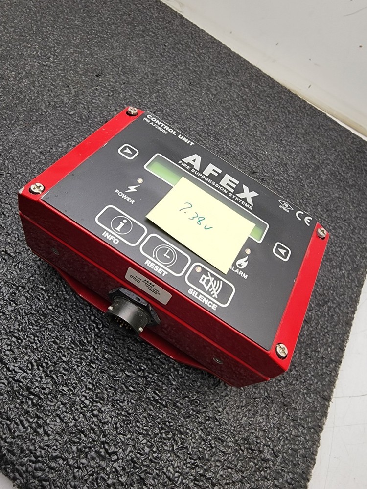 AFEX Fire Suppression Systems Control Unit Panel A729000 Good Battery