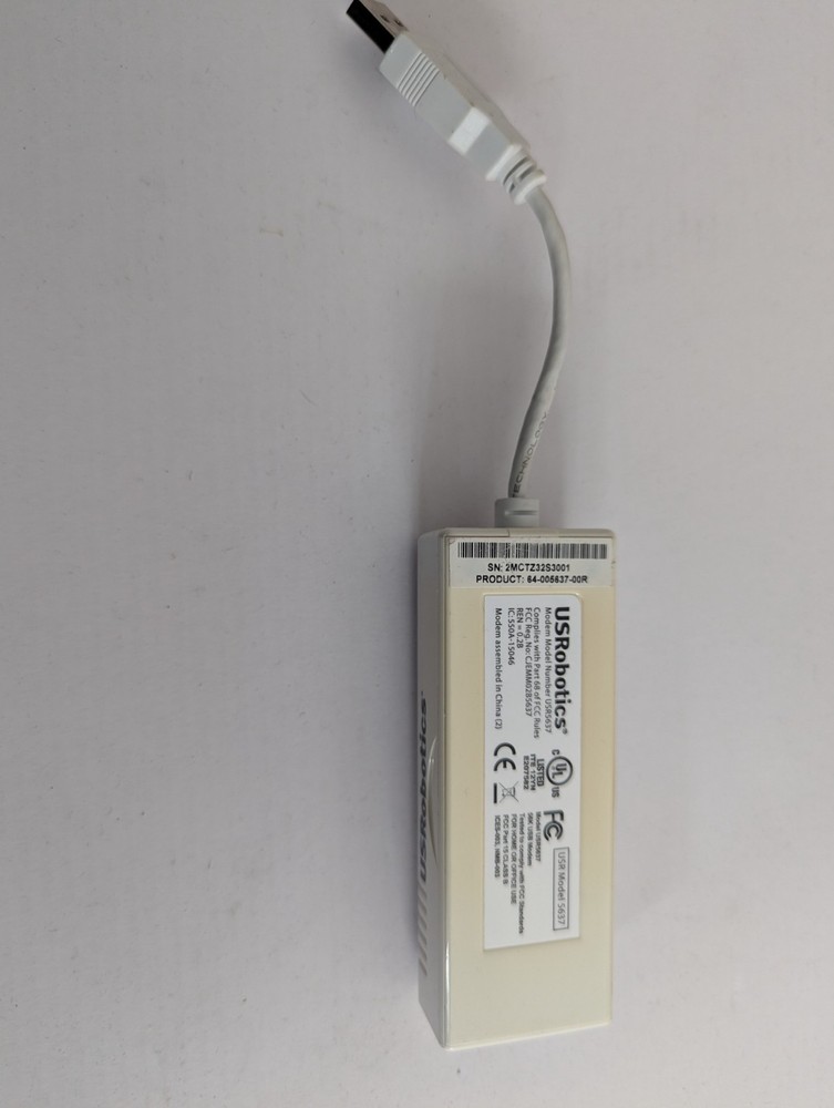 US Robotics 56K USB Modem 5637 USR5637
