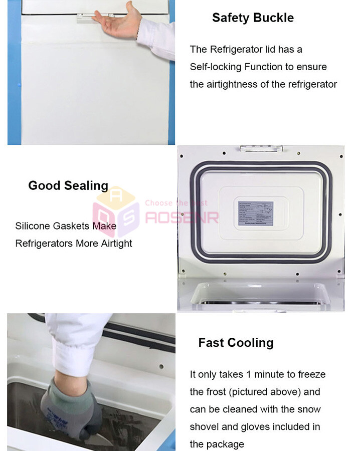 20L -86°C Portable Ultra Low Temperature Deep Freezer Refrigerator Lab Freezer
