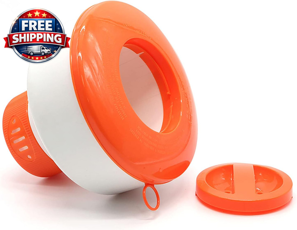 Pool Chlorine Floater, 7" Diameter Floatation Device Can Accommodate 3" Tablet C