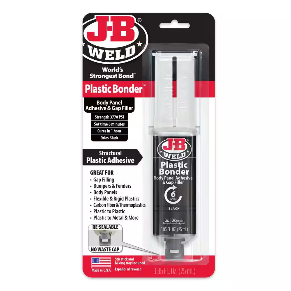 0.85 Oz. Plasticbonder Black Adhesive Epoxy