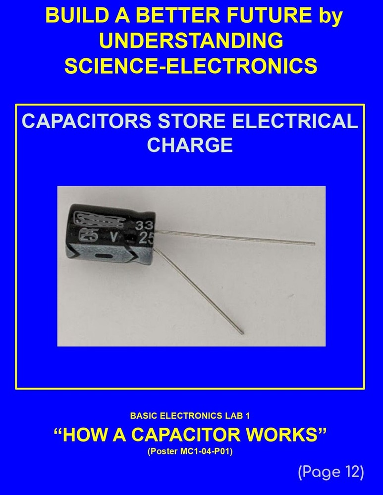 5th Grade- Lesson Plan #Exp04 "HOW A CAPACITOR WORKS" Science-Electronics