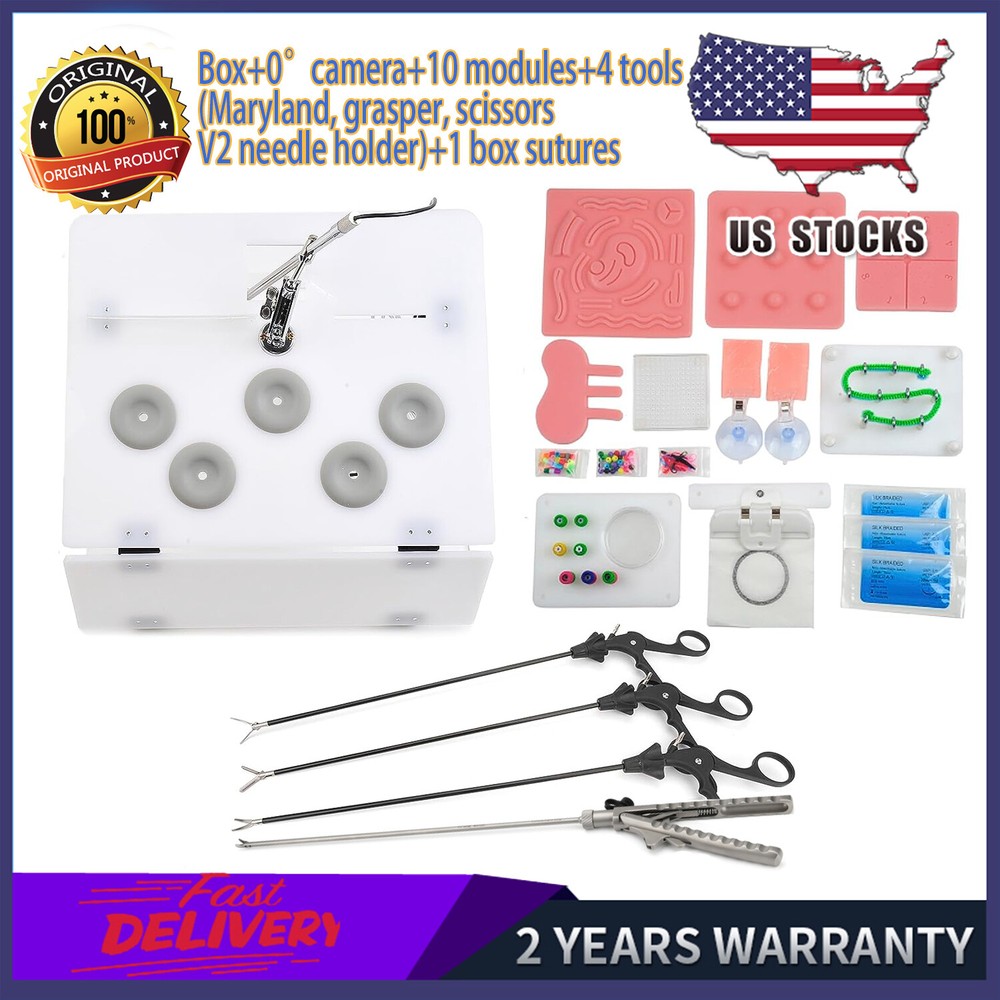 Portable Laparoscopy Trainer Simulator Laparoscopic Training Practice Box