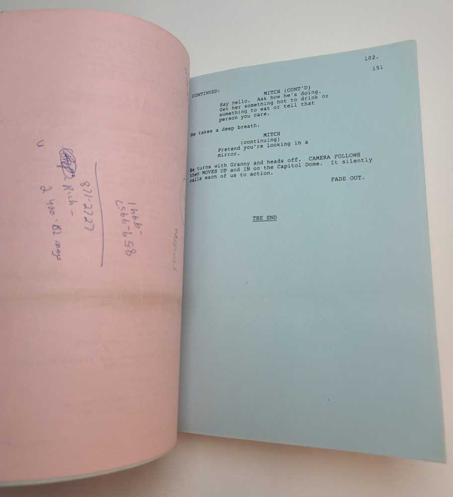 SAMARITAN: MITCH SNYDER / Clifford Campion 1986 Script, crusader for homeless