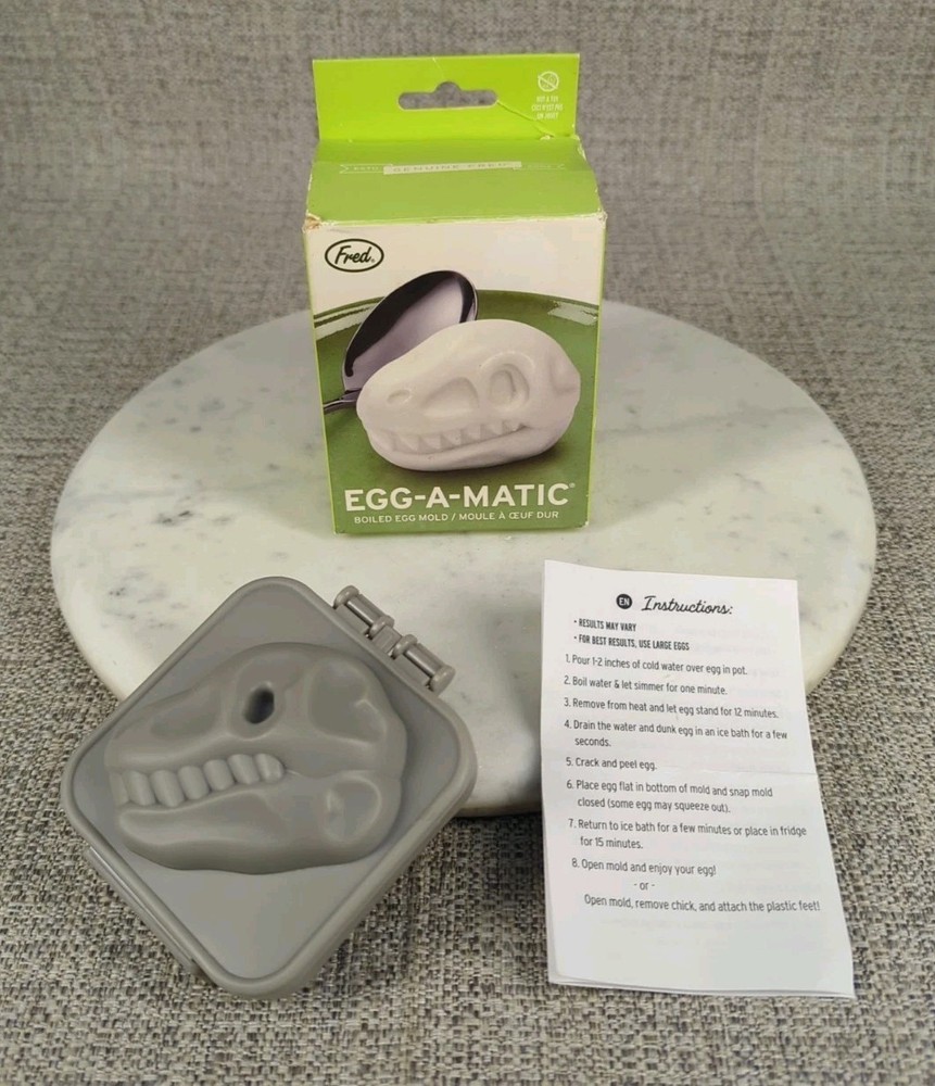 Genuine Fred Dino Egg-A-Matic Hard Boiled Egg Mold Dinosaur