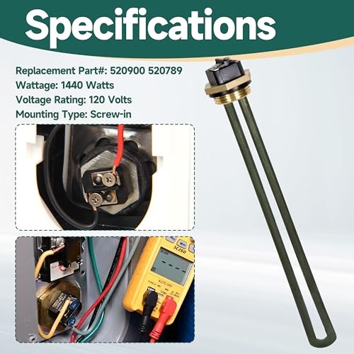 Replacement 520900 RV Water Heater Element for Suburban for 520900 with Socket