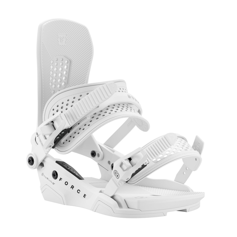 Union Force Men's Snowboard Bindings, White, Medium MY26