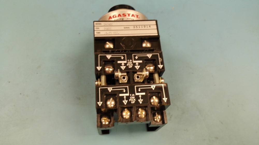 24140C AGASTAT TIME DELAY RELAY 8 TO  15 SEC . 24VDC COIL