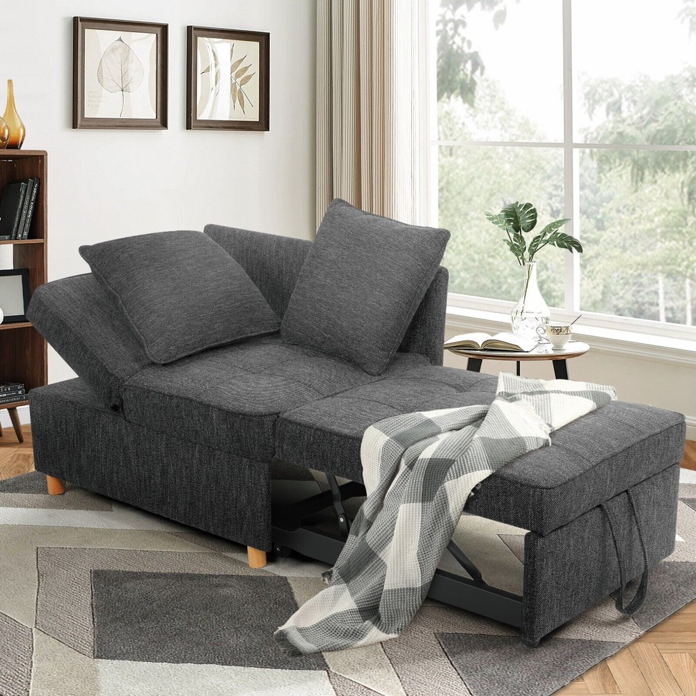 Folding Ottoman Sofa Bed, Convertible Chair 4-in-1 Multi Function Sleeper Sofa🔥