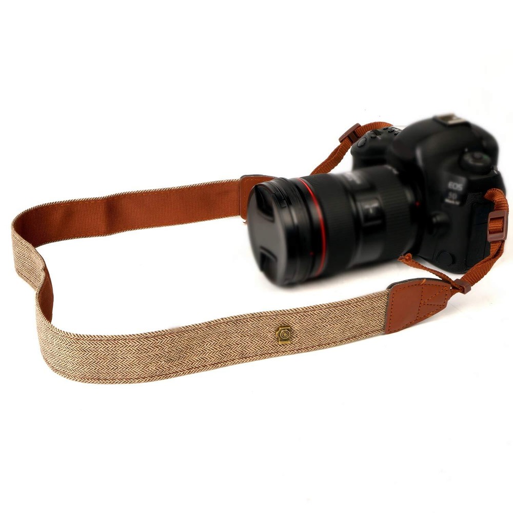 WANBY Camera Strap Khaki Canvas Neck Shoulder Strap with Quick Release Buckle...