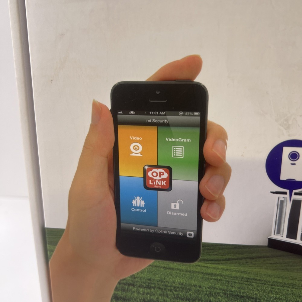 Oplink Alarm Shield Security System No Monthly Fee Mobile App