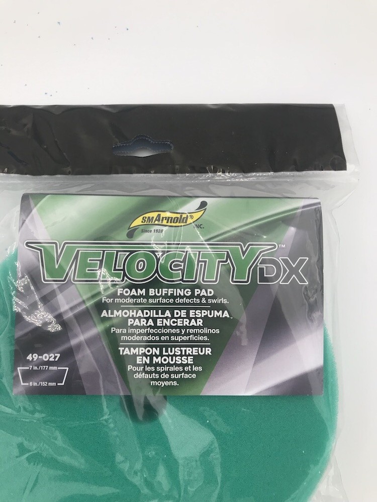SM Arnold Velocity DX Buffing pad 7" moderate surface defect Removal 2 pads