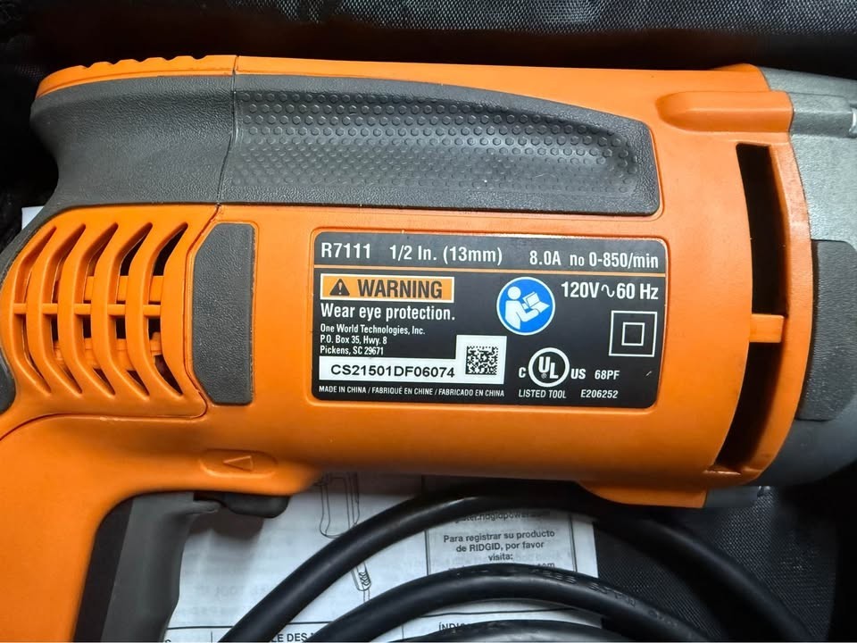 RIDGID R71111 Reversible Drill