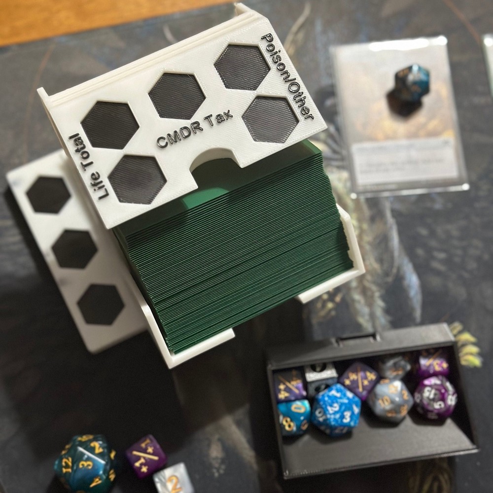 MTG Commander Command Zone - Deck Holder With Dice Storage