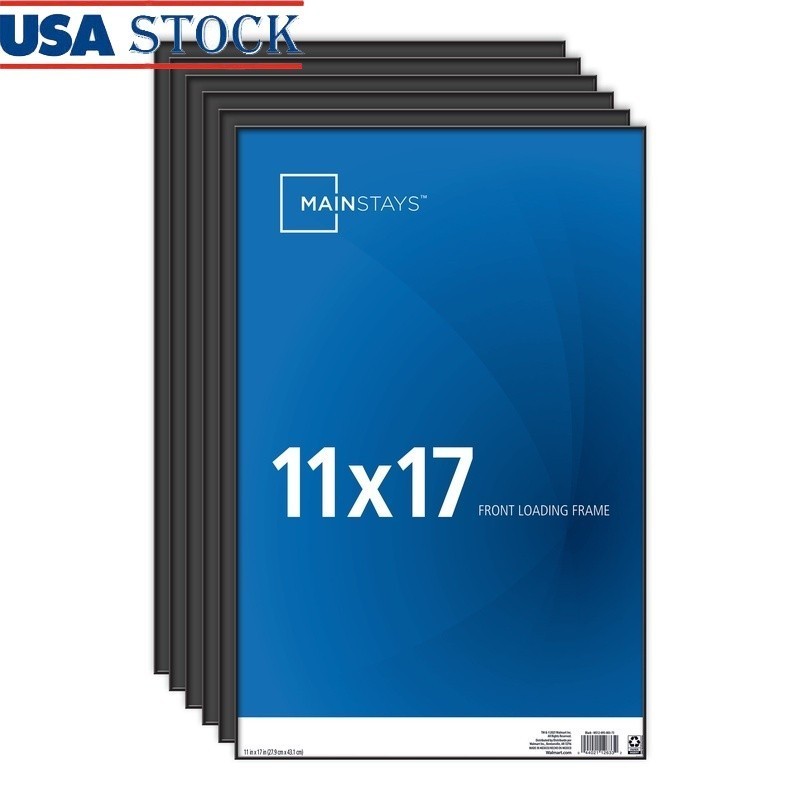 Set of 6 Picture Frames Front Loading Wall Display Vertical Horizontal New