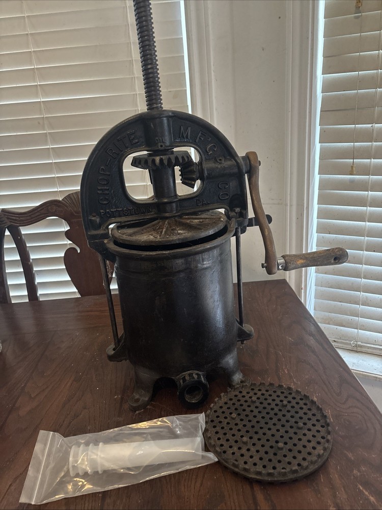 Antique sausage press