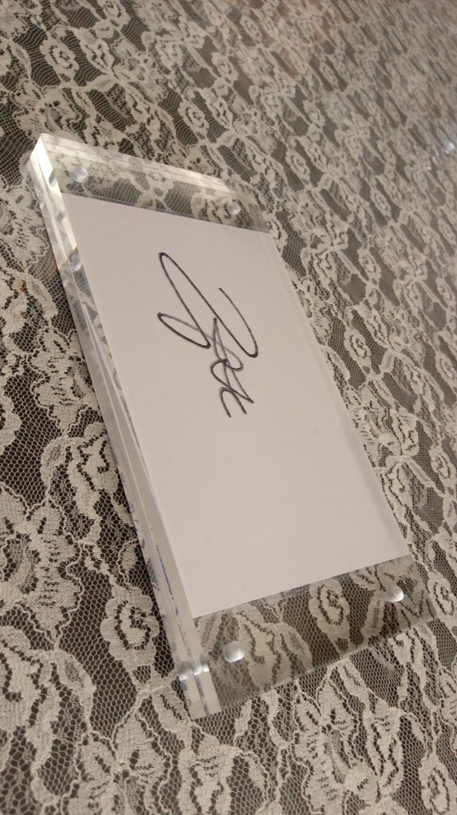 SIGNED Tupac Shakur AUTOGRAPHED 4x6 Paper Card RARE Rap Music HTF Legendary 2PAC