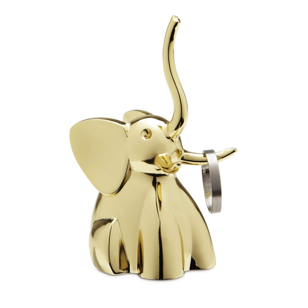 Umbra Zoola Elephant Ring Holder, Brass