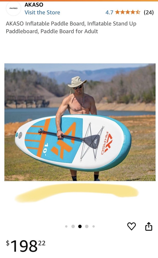 AKASO Inflatable Paddle Board