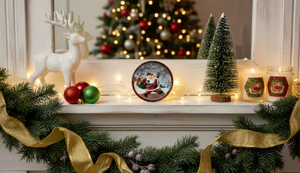 SANTA CLAUS Mold Picture D5" Table Top