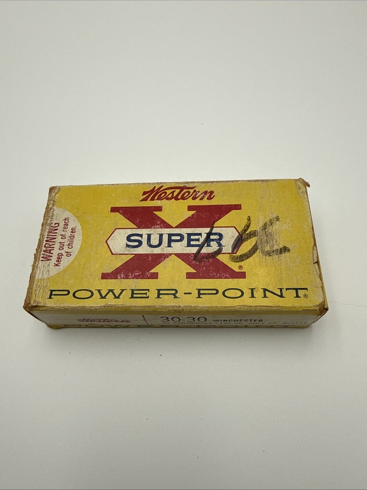 Western Super X Power Point 30-06 Springfield 150 Gr Empty Ammo Box No Insert