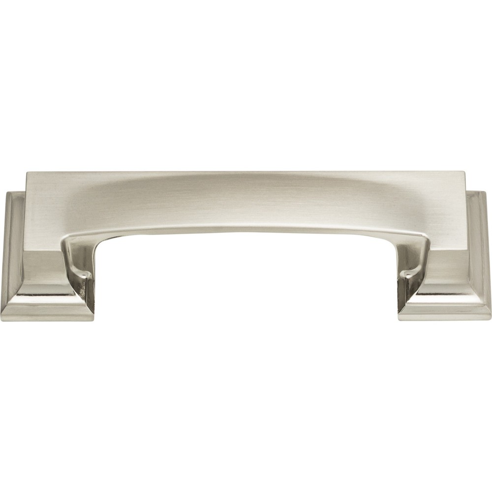 Atlas 339-BRN Sutton Place Cup Pull 3 Inch (c-c) - Brushed Nickel
